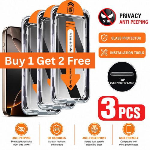 Privacy tempered glass - privacy,